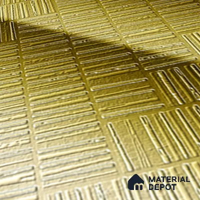 Highlighter Tiles  Tile TL 07255 C Roxy 8001 GLM (Gold) 1 ft x 1 ft Ceramic Matte Finish - 9 mm  | 2 mm Spacer is Mandatory (Sample)